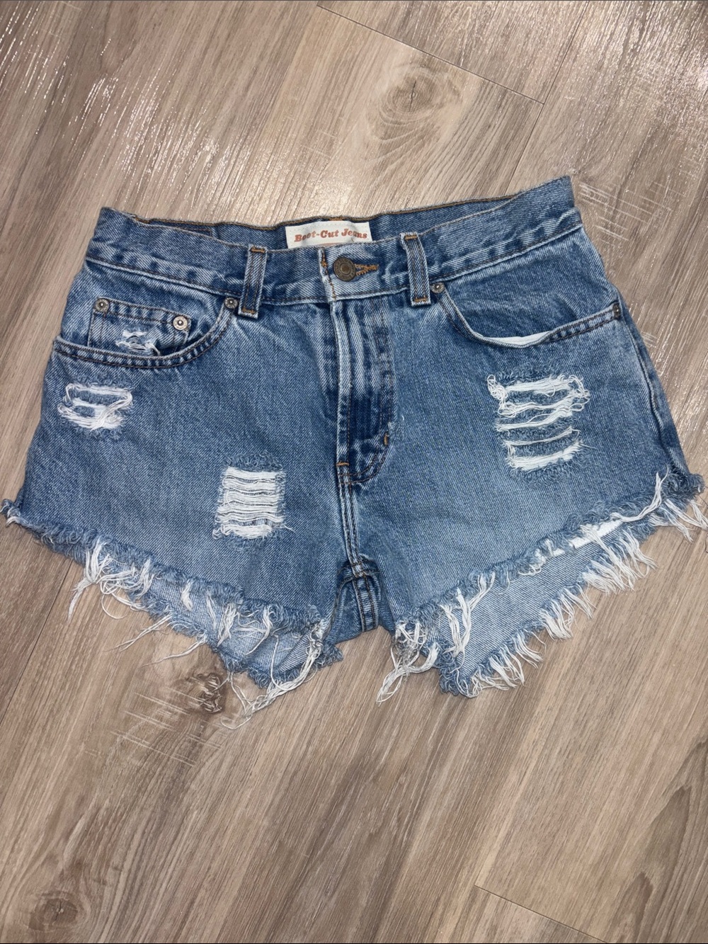 Old Navy Distressed Denim Cutoff Shorts - Blue